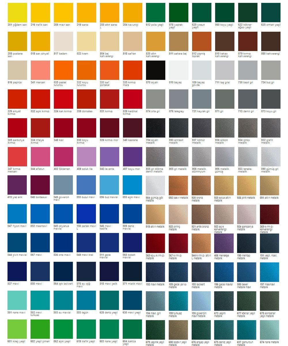 Oracal 951 Cast Parlak Renkli Folyo 152cm X 50m