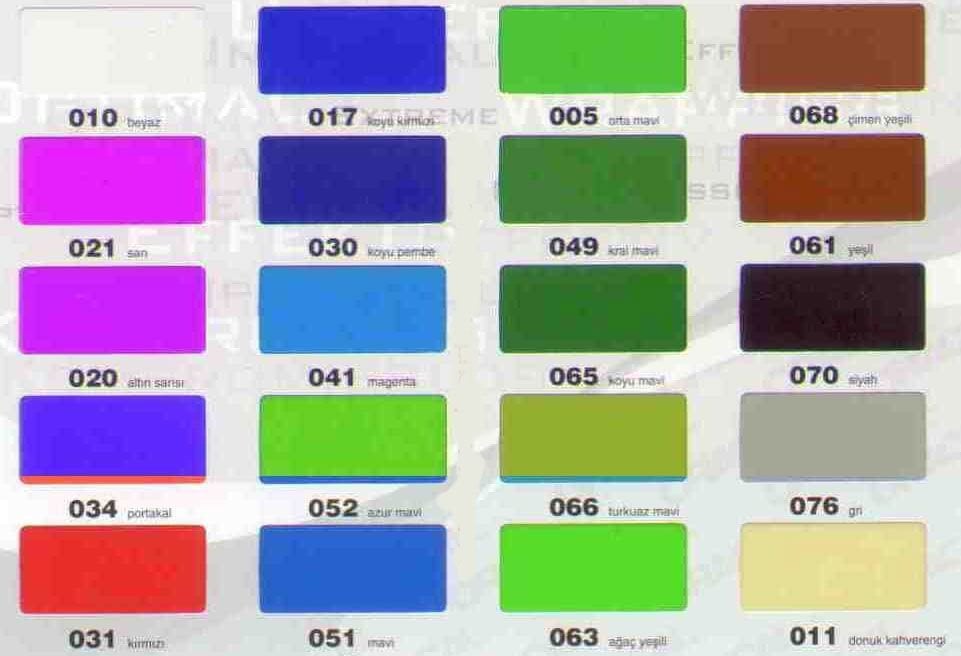 Oracal 8100 Translucent Cal Folyo 126cm X 50m