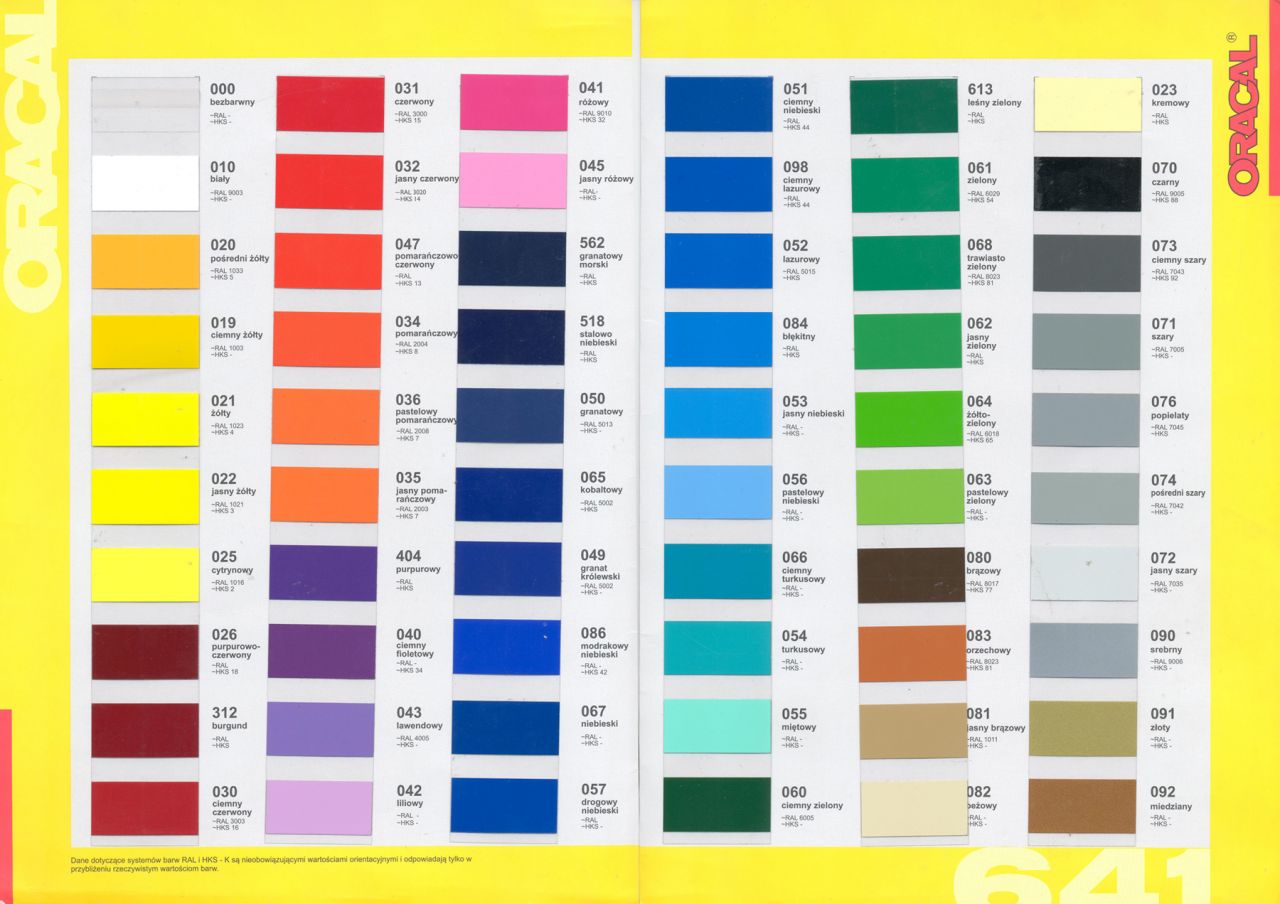 Oracal 651 Yüksek Seri Metalik Kesim Folyoları 100cm X 50m