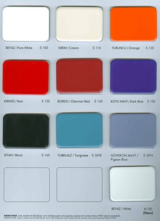 Aluface S100 Beyaz Alüminyum Kompozit Panel (Pure White) 125 X 320 cm